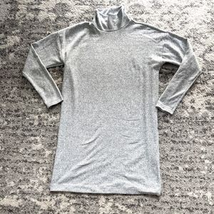 Uniqlo Heather Grey Sweater Dress Turtleneck XS